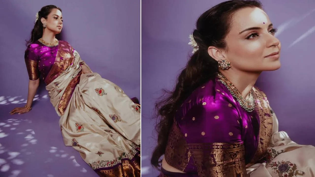 Star Saree Fashion 2026: ರೇಷ್ಮೆ ಸೀರೆಯಲ್ಲಿ ರಾಣಿಯಂತೆ ಕಂಗೊಳಿಸಿದ ಕಂಗನಾ - Image 1
