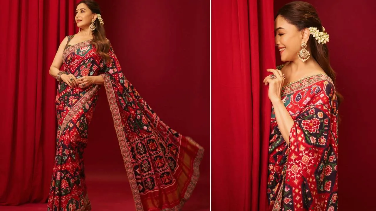 Star Fashion 2026: ಮಾಧುರಿ ದೀಕ್ಷಿತ್‌ ಪಟೋಲಾ ಸೀರೆ ಲುಕ್‌ಗೆ 5 ಸ್ಟೈಲಿಂಗ್‌ ಐಡಿಯಾ - Image 2