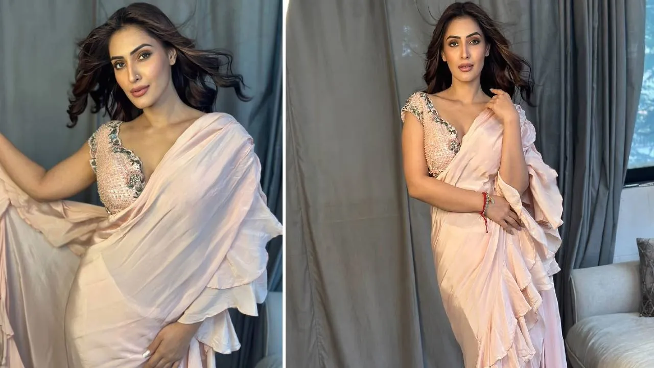 Saree Fashion 2026: ಗ್ಲಾಮರಸ್‌ ಲುಕ್‌ ಬಯಸುವ ನಾರಿಯರಿಗಾಗಿ ಸ್ಯಾಟೀನ್‌ನಲ್ಲೂ ಬಂತು ರಫಲ್ಸ್ ಸೀರೆ - Image 1
