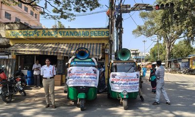 ಇಂದಿನಿಂದ ಜಿಲ್ಲೆಯಲ್ಲಿ ದ್ವಿಚಕ್ರ ವಾಹನ ಸವಾರ ಹೆಲ್ಮೆಟ್ ಧರಿಸುವುದು ಕಡ್ಡಾಯ