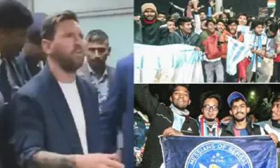 ಕೋಲ್ಕತ್ತಾಗೆ ಬಂದಿಳಿದಿದ ದಿಗ್ಗಜ ಲಿಯೋನೆಲ್ ಮೆಸ್ಸಿ