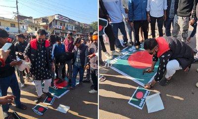 ಬಾಂಗ್ಲಾದೇಶದಲ್ಲಿ ಹಿಂದೂಗಳ  ಹತ್ಯೆ ಖಂಡಿಸಿ ಬೃಹತ್ ಪ್ರತಿಭಟನೆ!