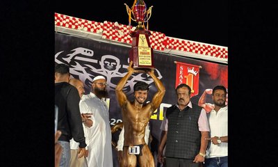 ದೇಹದಾರ್ಢ್ಯ ಸ್ಪರ್ಧೆ; ಪ್ರಜ್ವಲ್‌ಗೆ ʼಮಿಸ್ಟರ್ ತಿಪಟೂರುʼ ಗರಿ