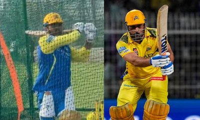 ಚೆನ್ನೈ ಸುಡು ಬಿಸಿಲಿನಲ್ಲೂ ಐಪಿಎಲ್ ಅಭ್ಯಾಸ ನಡೆಸಿದ ಧೋನಿ