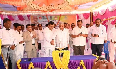 ಮಧುಗಿರಿಯಲ್ಲಿ ಕುಡಿಯುವ ನೀರಿನ ಘಟಕಗಳ ನಿರ್ಮಾಣಕ್ಕೆ ಶಂಕುಸ್ಥಾಪನೆ