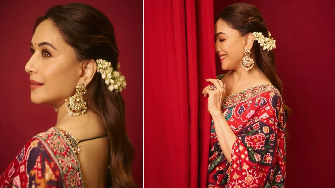 Star Fashion 2026: ಮಾಧುರಿ ದೀಕ್ಷಿತ್‌ ಪಟೋಲಾ ಸೀರೆ ಲುಕ್‌ಗೆ 5 ಸ್ಟೈಲಿಂಗ್‌ ಐಡಿಯಾ - Image 5