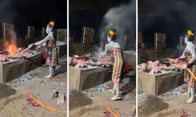 ಸ್ಮಶಾನದಲ್ಲಿ ಮೃತದೇಹದ ಮಾಂಸ ತಿಂದ ಮಹಿಳೆ: ವಿಡಿಯೊ ವೈರಲ್‌