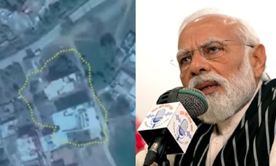 ಭಯೋತ್ಪಾದಕ ಶಿಬಿರಗಳನ್ನು ಹೊಡೆದುರುಳಿಸಿದ ಚಿತ್ರ ತೋರಿಸಿದ ಮೋದಿ