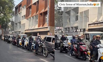 ಮಿಜೋರಾಂ ಜನರ ಟ್ರಾಫಿಕ್ ಶಿಸ್ತಿಗೆ ನೆಟ್ಟಿಗರು ಫಿದಾ: ವಿಡಿಯೊ ನೋಡಿ