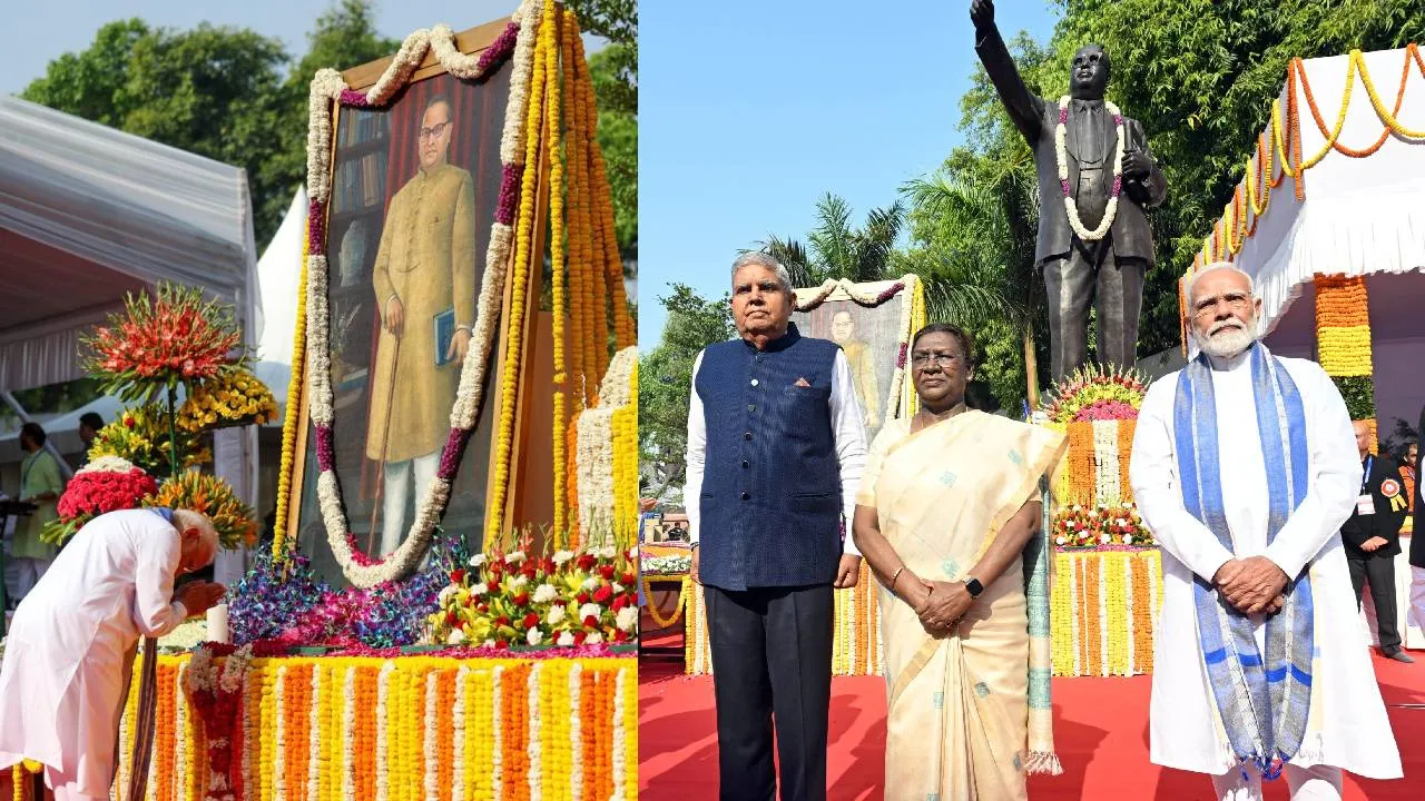 BR Ambedkar Birth Anniversary: ಅಂಬೇಡ್ಕರ್‌ 134ನೇ ಜನ್ಮ ದಿನಾಚರಣೆ; ಪ್ರಧಾನಿ, ರಾಷ್ಟ್ರಪತಿ ಸಹಿತ ಗಣ್ಯರಿಂದ ಗೌರವ ನಮನ - Image 2