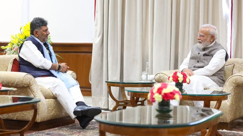 Modi meets DK Shivakumar