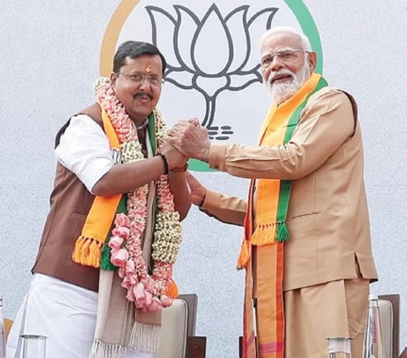 Modi with BJP President