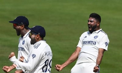 ಬೆನ್‌ ಡಕೆಟ್‌ ಬಳಿ ಆಕ್ರಮಣಕಾರಿಯಾಗಿ ಸಂಭ್ರಮಿಸಿದ ಸಿರಾಜ್‌ಗೆ ದಂಡ!