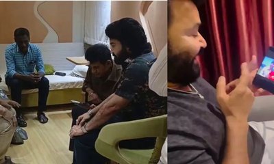 ಅಣ್ಣಾವ್ರ ಸಾಂಗ್ ಹಾಡಿರೋದನ್ನ ಶಿವಣ್ಣನಿಗೆ ತೋರಿಸಿದ ಮೋಹನ್​ಲಾಲ್!