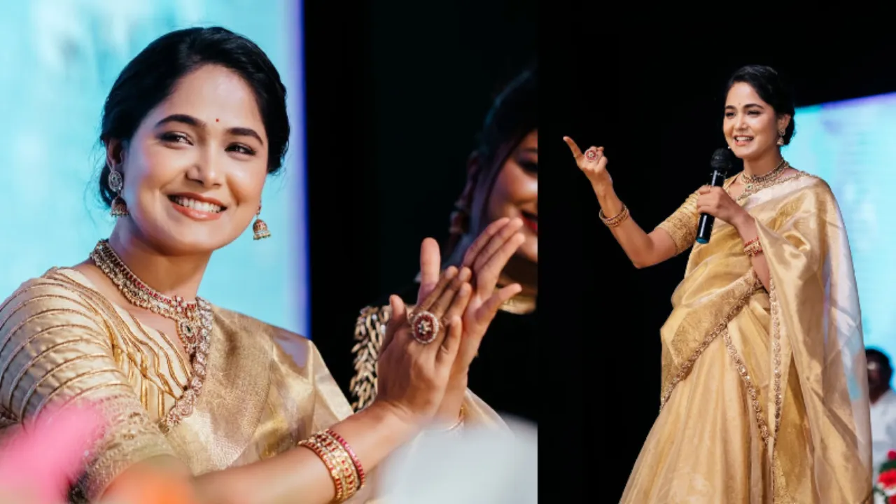 Mokshitha Pai: ಒಂದೇ ವೇದಿಕೆ ಮೇಲೆ ಜೊತೆಯಾಗಿ ಕಾಣಿಸಿಕೊಂಡ ಉಗ್ರಂ ಮಂಜು-ಮೋಕ್ಷಿತಾ ಪೈ - Image 3