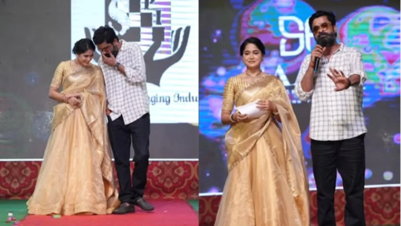 Mokshitha Pai: ಒಂದೇ ವೇದಿಕೆ ಮೇಲೆ ಜೊತೆಯಾಗಿ ಕಾಣಿಸಿಕೊಂಡ ಉಗ್ರಂ ಮಂಜು-ಮೋಕ್ಷಿತಾ ಪೈ - Image 5