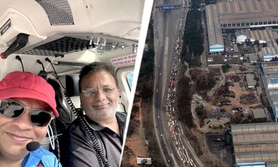 ಟ್ರಾಫಿಕ್‌ ಕಿರಿಕಿರಿಯಿಂದ ಪಾರಾಗಲು ಹೆಲಿಕಾಫ್ಟರ್‌ ಬಳಿಸಿದ ಉದ್ಯಮಿ