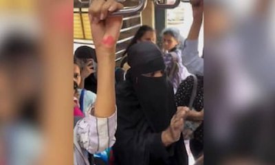ಮುಂಬೈ ಲೋಕಲ್ಸ್ ಮಹಿಳಾ ಬೋಗಿಯಲ್ಲಿ ಬುರ್ಖಾ ಧರಿಸಿ ಪ್ರಯಾಣಿಸಿದ ವ್ಯಕ್ತಿ!