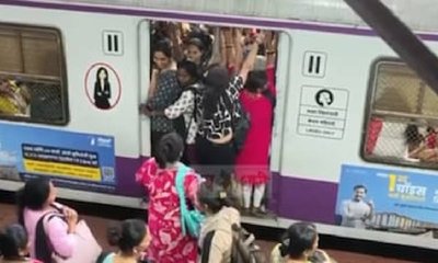 ಮುಂಬೈ ಟ್ರೈನ್ ನಲ್ಲಿ ಯುವತಿಯ ಜುಟ್ಟು ಹಿಡಿದು ಎಳೆದಾಟ: ಇಲ್ಲಿದೆ ವಿಡಿಯೊ!