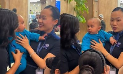 ಫ್ಲೈಟ್ ಸಿಬ್ಬಂದಿ, ಮಗುವಿನ ಕ್ಯೂಟ್ ವಿಡಿಯೊಗೆ ನೆಟ್ಟಿಗರು ಫಿದಾ