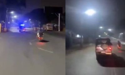 ಮೈಸೂರಿನಲ್ಲಿ ಪೊಲೀಸರ ಮುಂದೆಯೇ ಯುವಕರ ವ್ಹೀಲಿಂಗ್‌