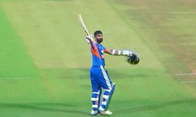 ಯುಎಸ್‌ಎ ವಿರುದ್ಧದ ಅಭ್ಯಾಸ ಪಂದ್ಯದಲ್ಲಿ ಶತಕ ಬಾರಿಸಿದ ಜಗದೀಶನ್‌!