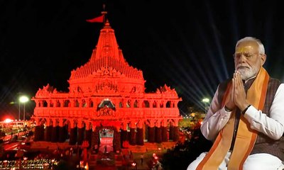 ಸೋಮನಾಥ ದೇವಾಲಯಕ್ಕೆ ಮೋದಿ ಭೇಟಿ