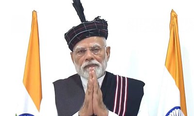 ಸೈರಾಂಗ್ ರೈಲು ಮಾರ್ಗವನ್ನು ಉದ್ಘಾಟಿಸಿದ ಮೋದಿ