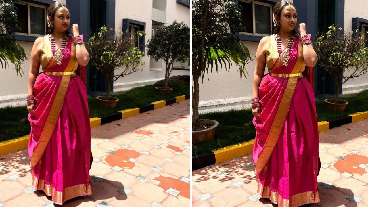 Navaratri Fashion 2025: ನವರಾತ್ರಿಯಲ್ಲಿ ಉಲ್ಲಾಸ ಮೂಡಿಸುವ ಪಿಂಕ್ ವರ್ಣ - Image 2