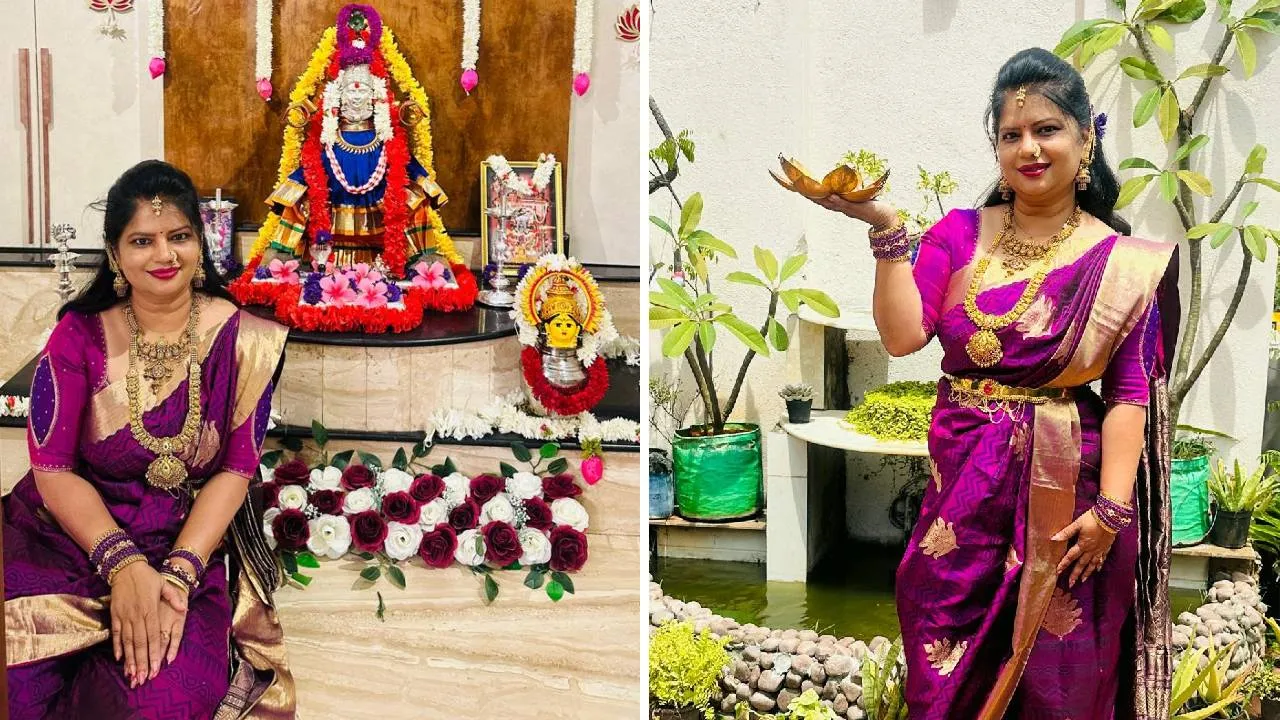 Navaratri Fashion 2025: ನವರಾತ್ರಿಯಲ್ಲಿ ನೇರಳೆ ಬಣ್ಣದ ಜಾದೂ - Image 2