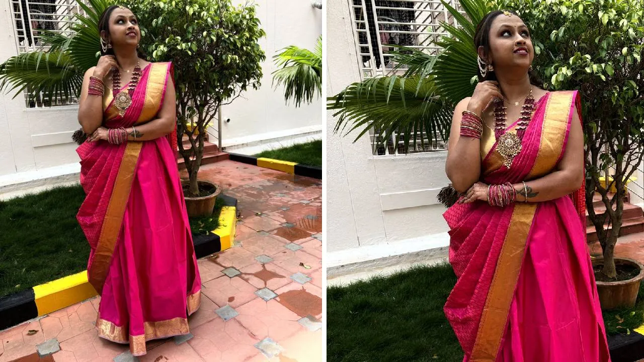 Navaratri Fashion 2025: ನವರಾತ್ರಿಯಲ್ಲಿ ಉಲ್ಲಾಸ ಮೂಡಿಸುವ ಪಿಂಕ್ ವರ್ಣ - Image 3