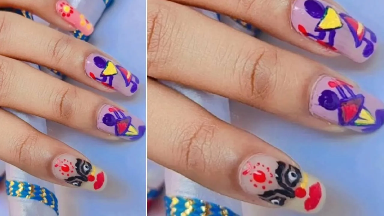 Navaratri Nailart 2025: ಬ್ಯೂಟಿ ಲೋಕದಲ್ಲಿ ಟ್ರೆಂಡಿಯಾಯ್ತು ನವರಾತ್ರಿ ನೇಲ್ ಆರ್ಟ್ - Image 4