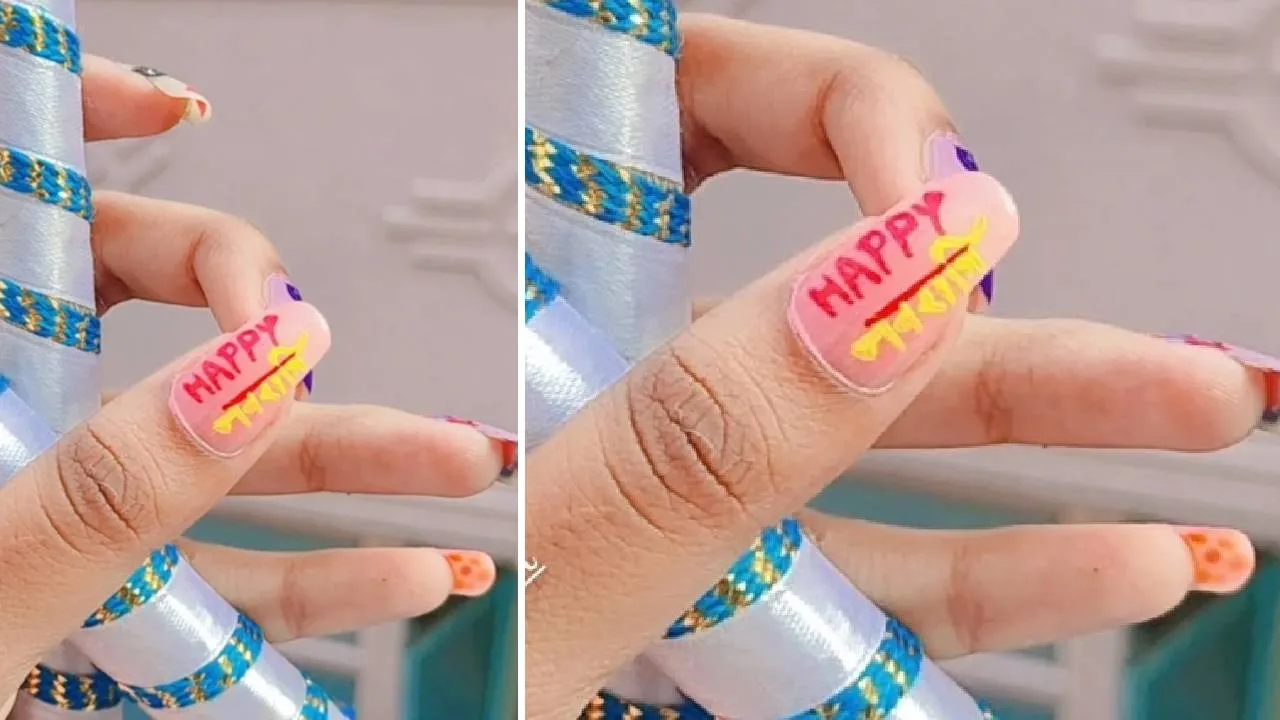 Navaratri Nailart 2025: ಬ್ಯೂಟಿ ಲೋಕದಲ್ಲಿ ಟ್ರೆಂಡಿಯಾಯ್ತು ನವರಾತ್ರಿ ನೇಲ್ ಆರ್ಟ್ - Image 5