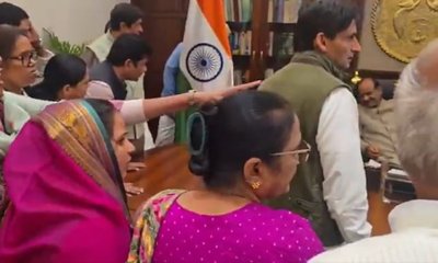 ಸ್ಪೀಕರ್ ಕೊಠಡಿಗೆ ನುಗ್ಗಿ ಬೆದರಿಕೆ ಹಾಕಿದ ಕಾಂಗ್ರೆಸ್‌ ಸಂಸದರು!