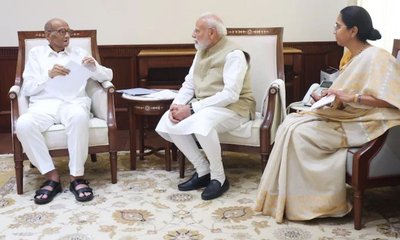 ಪ್ರಧಾನಿಯನ್ನು ಭೇಟಿಯಾದ ಶರದ್ ಪವಾರ್, ಸುಪ್ರಿಯಾ ಸುಳೆ