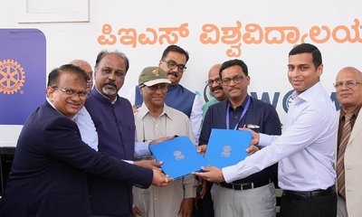 ರೋಟರಿಯೊಂದಿಗೆ ಪಿಇಎಸ್‌ ವಿವಿ ಆಸ್ಪತ್ರೆ ʼಚಕ್ರದ ಮೇಲಿನ ಸ್ವಾಸ್ಥ್ಯʼ ಒಪ್ಪಂದ