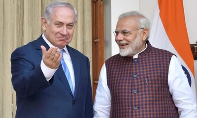 ಇಸ್ರೇಲ್ ಪ್ರಧಾನಿ ನೆತನ್ಯಾಹು ಜತೆ ಮೋದಿ ಮಾತುಕತೆ