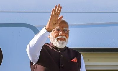 3 ರಾಷ್ಟ್ರಗಳ ಪ್ರವಾಸ ಆರಂಭಿಸಿದ ಪ್ರಧಾನಿ ನರೇಂದ್ರ ಮೋದಿ