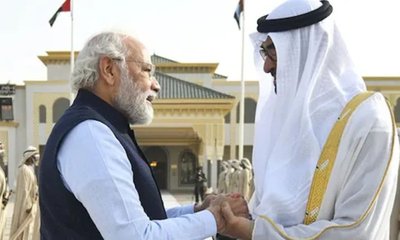 ಯುಎಇ ಅಧ್ಯಕ್ಷರೊಂದಿಗೆ ಪ್ರಧಾನಿ ಮೋದಿ ಮಾತುಕತೆ