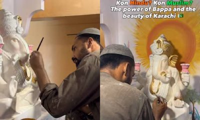 ಮರಾಠಿ ಕುಟುಂಬಕ್ಕಾಗಿ ಗಣಪತಿ ವಿಗ್ರಹ ರಚಿಸಿದ ಮುಸ್ಲಿಂ ಕಲಾವಿದ