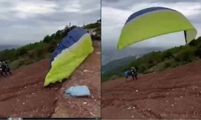 ಪ್ಯಾರಾಗ್ಲೈಡಿಂಗ್‌ ವೇಳೆ ಭಾರೀ ಅವಘಡ- ಶಾಕಿಂಗ್‌ ವಿಡಿಯೊ ನೋಡಿ