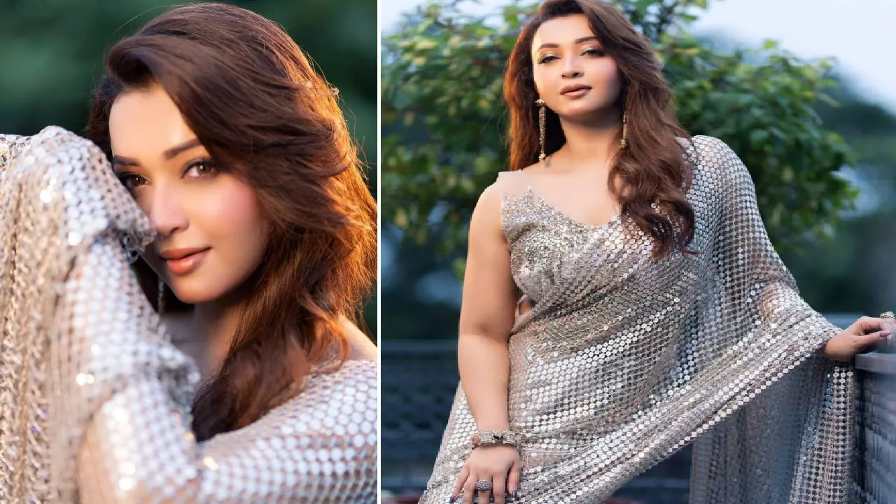 Party wear Saree Fashion 2026: ಸೆಲೆಬ್ರೆಟಿ ಲುಕ್‌ ನೀಡುವ ಸಿಲ್ವರ್‌ ನೆಟ್‌ ಸಿಕ್ವೀನ್ಸ್ ಪಾರ್ಟಿವೇರ್‌ ಸೀರೆಗಳು - Image 2
