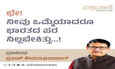 ನೀವು ಒಮ್ಮೆಯಾದರೂ ಭಾರತದ ಪರ ನಿಲ್ಲಬೇಕಿತ್ತು !