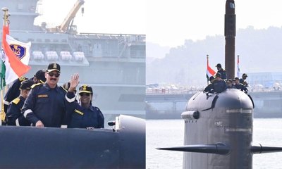 ಕಾರವಾರಕ್ಕೆ ರಾಷ್ಟ್ರಪತಿ ಮುರ್ಮು ಭೇಟಿ; ಐಎನ್ಎಸ್ ವಾಗ್ಶೀರ್‌ನಲ್ಲಿ ಸಂಚಾರ