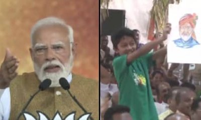 ಅರ್ಧಕ್ಕೆ ಭಾಷಣ ನಿಲ್ಲಿಸಿ ಬಾಲಕನನ್ನು ವಿಚಾರಿಸಿದ ಪ್ರಧಾನಿ ಮೋದಿ