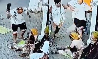 ದೇವಾಲಯದ ದ್ವಾರದ ಬಳಿ ಕುಳಿತಿದ್ದ  ಭಿಕ್ಷುಕಿಯ ಮೇಲೆ ಹಲ್ಲೆ!