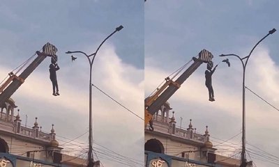 ಜೀವವನ್ನೇ ಪಣಕ್ಕಿಟ್ಟು ಹಕ್ಕಿಯನ್ನು ರಕ್ಷಿಸಲು ಮುಂದಾದ ಯುವಕ