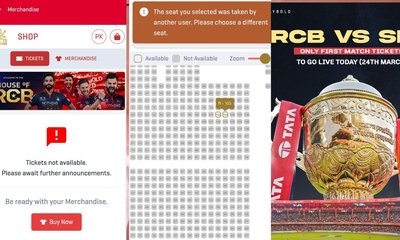 ಟಿಕೆಟ್‌ ಬಿಟ್ಟ ಕೆಲವೇ ನಿಮಿಷಗಳಲ್ಲಿ ಸೋಲ್ಡ್‌: ಆರ್‌ಸಿಬಿ ಫ್ಯಾನ್ಸ್‌ ಕಿಡಿ