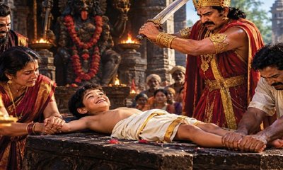 ರಾಜ ಪ್ರತಾಪ ಮುಕುಟನ ಜೀವ ಉಳಿಸಲು ಬಲಿಪೀಠಕ್ಕೇರಿದ ಬಾಲಕ