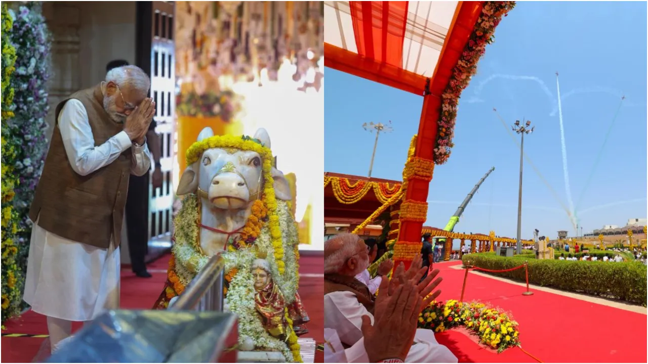 ಗುಜರಾತ್‌ನ ಸೋಮನಾಥ ದೇಗುಲದಲ್ಲಿ ನರೇಂದ್ರ ಮೋದಿ ವಿಶೇಷ ಪೂಜೆ; ಪೋಖ್ರಾನ್​ ಅಣ್ವಸ್ತ್ರ ಪರೀಕ್ಷೆ, ವಾಜಪೇಯಿ ಸ್ಮರಿಸಿದ ಪ್ರಧಾನಿ - Image 4